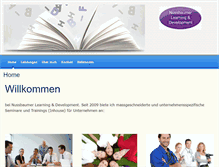 Tablet Screenshot of nussbaumer-learning.ch